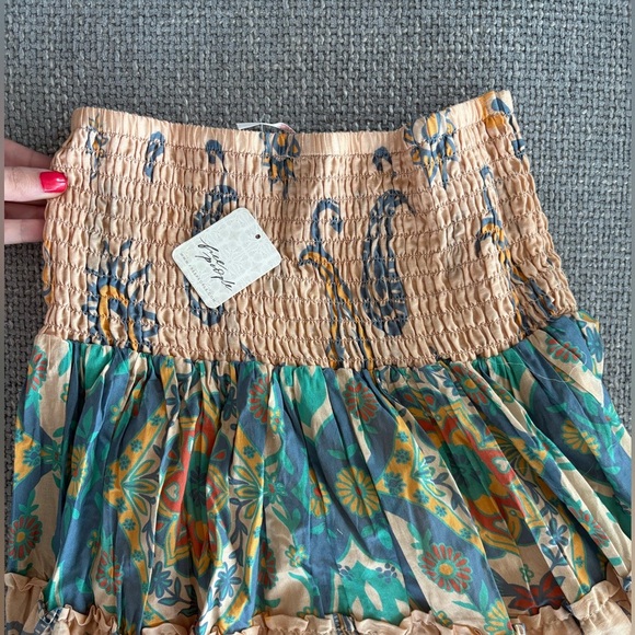 Free People Blue Sky Combo Convertible Maxi Skirt–Size Small brand new with tag - Picture 13 of 16